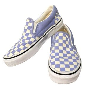 Vans Checkered Print Slip On Classic Fit Skateboard Shoes Size 1.5